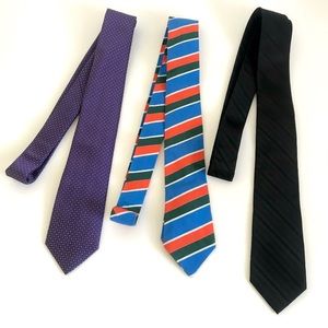 Vegan neck ties set of 3 Threadless LBT & Bibas